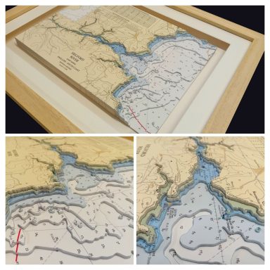 3D Admiralty Nautical Chart Helford 3D Admiralty Nautical Chart Helford