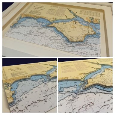 3D Admiralty Nautical Chart Bournemouth to Isle of Wight 3D Admiralty Nautical Chart Bournemouth to Isle of Wight
