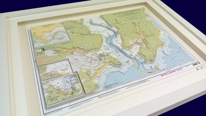 3D Imray Nautical Chart Falmouth