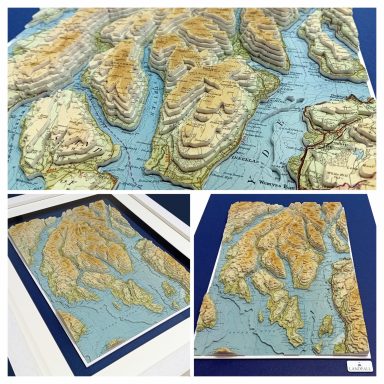 3D Map Topographic Model Cowal Peninsula