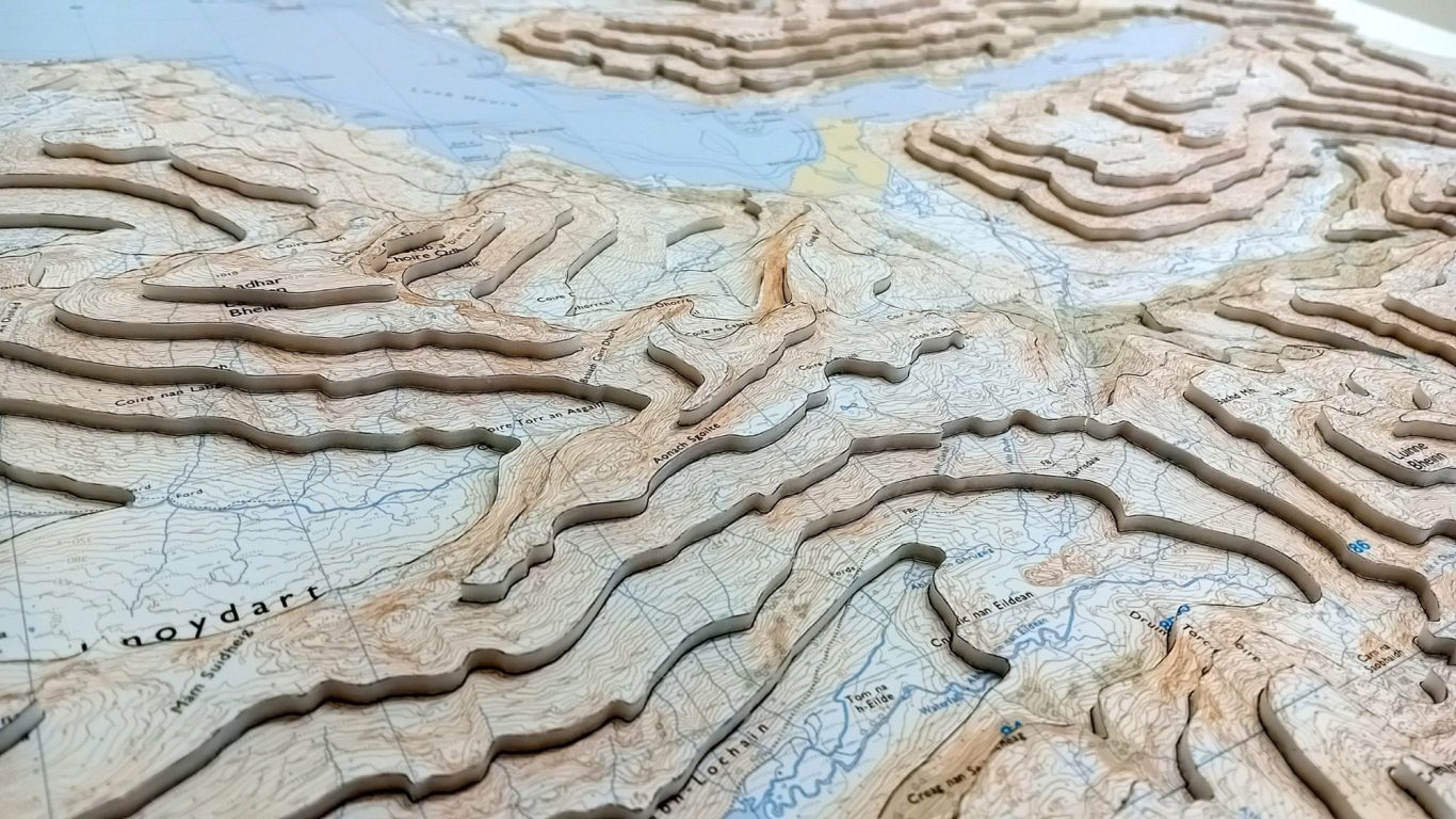 3D OS Maps Topographic Models UK