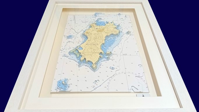 3D Admiralty Nautical Chart Mustique