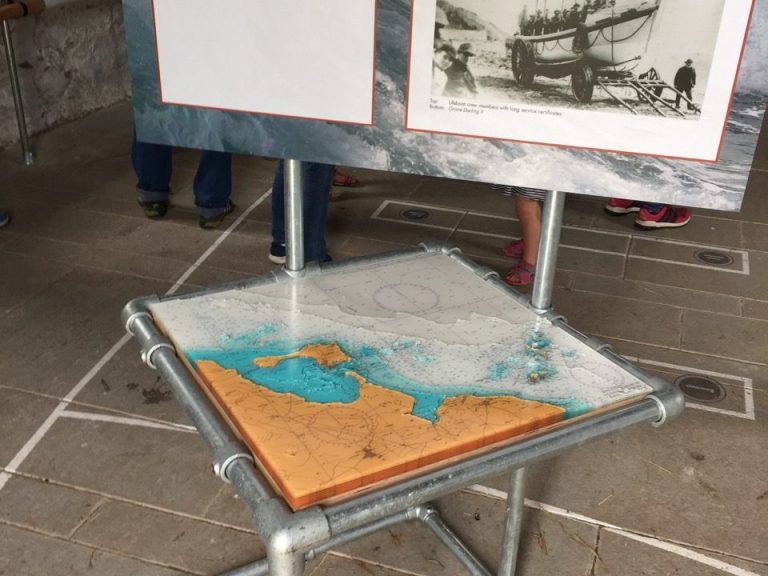 3D Nautical Chart Lindisfarne Lifeboat Exhibition
