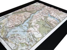 3D OS Map Topographic Model Loch Lomond 