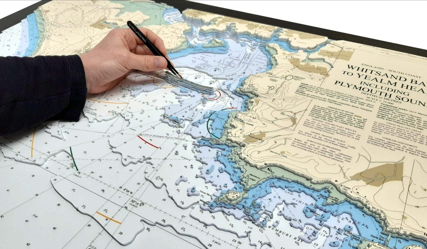 3D Nautical Chart Plymouth Sound Admiralty 3D Nautical Chart Plymouth Sound Admiralty