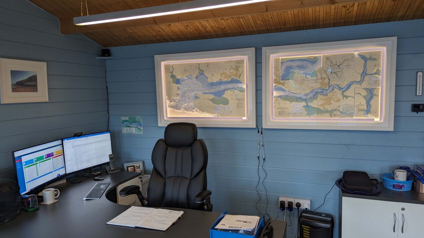 3D Nautical Chart Art Boatshed Wales 3D Nautical Chart Art Boatshed Wales
