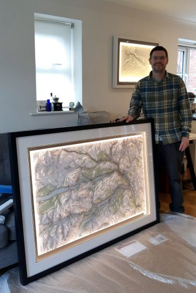 3D OS Map Topographic Model Pitlochry