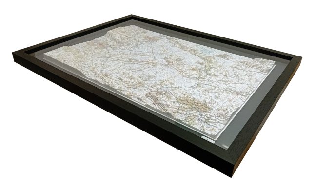 3D OS Map Topographic Model Somerset