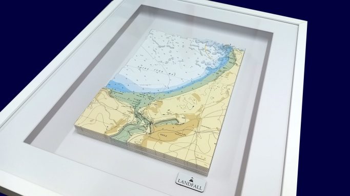 3D Admiralty Nautical Chart Hayle