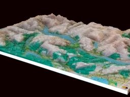 3D Topographic Model Harvey Maps Shop